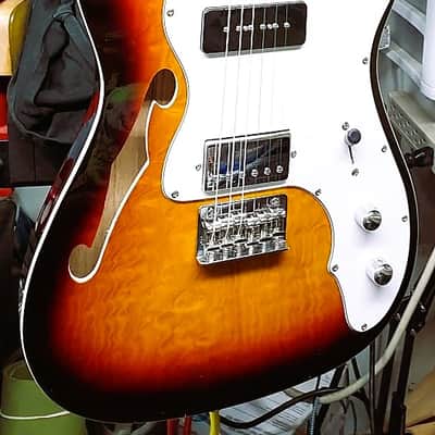Thinline Telecaster style Major Upgrades GEARit GTL-200 Shoreline Thinline Tele wGB image 3