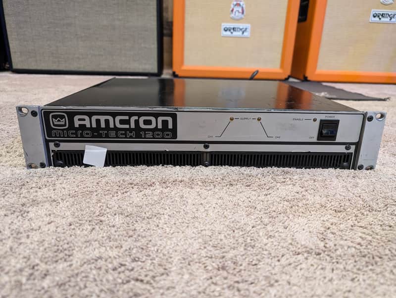 Crown AMCRON MICRO-TECH 1200 Stereo Power Amplifier (USED #2