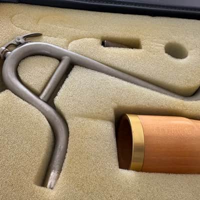 Vintage Moeck Tuju Bass Recorder in Natural Maple w/ Brass Rings image 10
