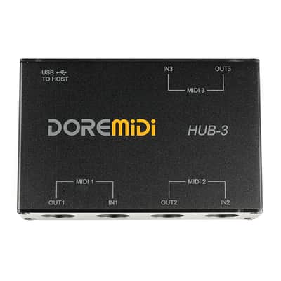 MIDI 3x3 Box Controller USB Midi Interface 3 input 3 output Midi Adapter image 2