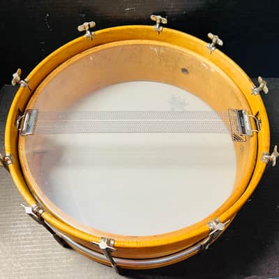 Wurlitzer Vintage Single Tension Thumb Rod Snare Drum Circa 1912  - Maple image 6