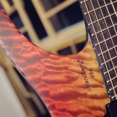 Strandberg Made to Measure 2017 Red yellow burst image 4