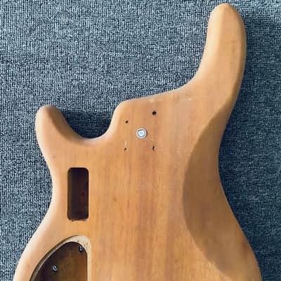 Solid Okoume Wood Bass Guitar Body image 8