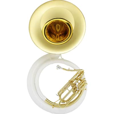 Jupiter JSP1010 Sousaphone, fiberglass w/ brass bell and valve body image 3