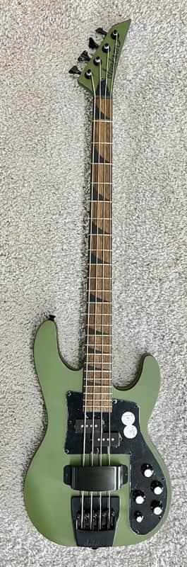 Mint Jackson X Series Concert™ Bass CBXNT DX IV, Laurel Fingerboard, Matte Army Drab image 1