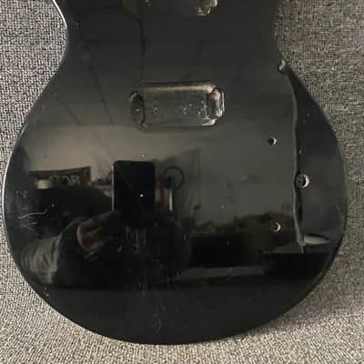 Black Glossy Finish Basswood Guitar Single Cut Body image 7