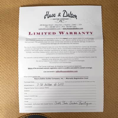 Huss and Dalton 0-SP Custom 2023 - Sinker Redwood & Claro Walnut. NEW (Authorized Dealer) image 18