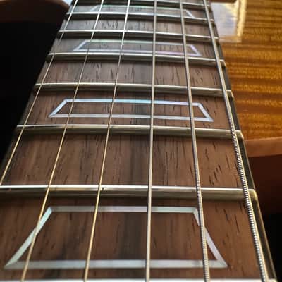 Patrick James Eggle Macon Carved Top SC - Brazilian Board - Faded Gold Burst image 8