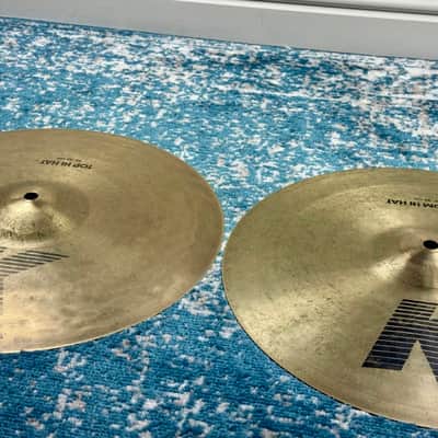 BEAUTIFULLY AGED LIGHT 14” Zildjian EAK Hihats 905g 1404g image 8