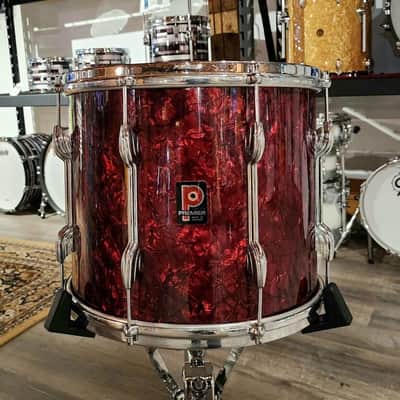 Vintage Premier Tenor Drum 14x12 Red Marine Pearl image 1