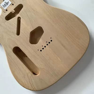 Lefty Tele Style Guitar Basswood Body, String Through image 5