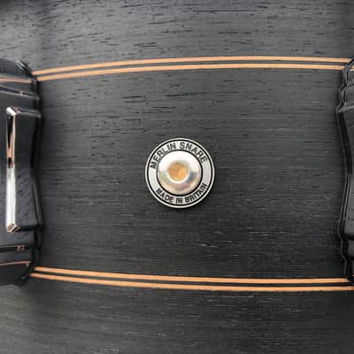 British Drum Company 6.5x14 Merlin Snare Drum 20-Ply Maple/Birch Black Tulip image 7