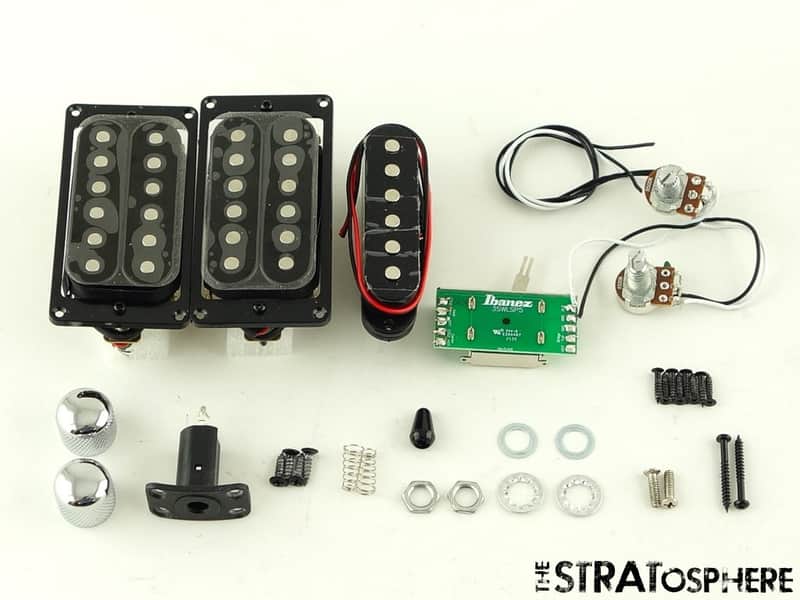 Ibanez GRX70QA Quantum Humbucker HSH PICKUPS POTS KNOBS Ceramic Alnico Black image 1