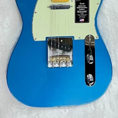 Fender American Professional Classic Telecaster, Faded Lake Placid Blue, w/Bag image 1