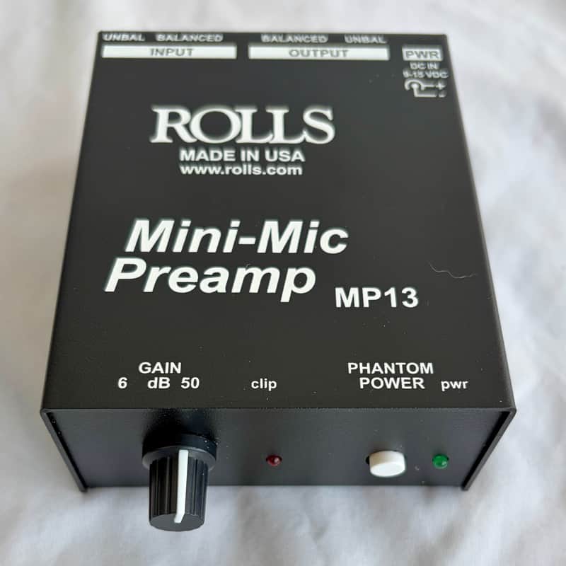 Rolls MP13 Mini Microphone Preamp 2010s - Black image 1