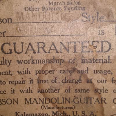 Gibson Style A Mandolin 1915 image 12