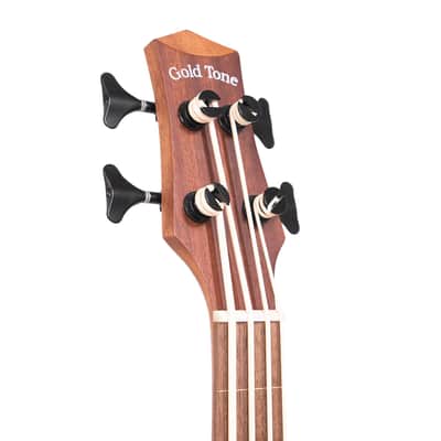 Gold Tone M-Bass25FL 25-Inch Scale Fretless 4-String Acoustic-Electric MicroBass with Padded Gig Bag image 9