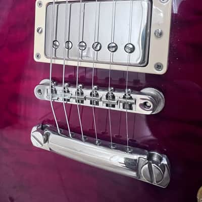 Gibson Les Paul 2002 - Cranberry Red Quilt Top image 10