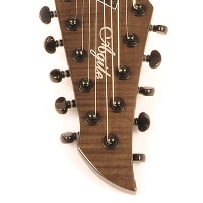 Agile 10 String Electric Guitar w/ Kahler Tremolo Interceptor Pro 1030 EB CP Black Flame image 4