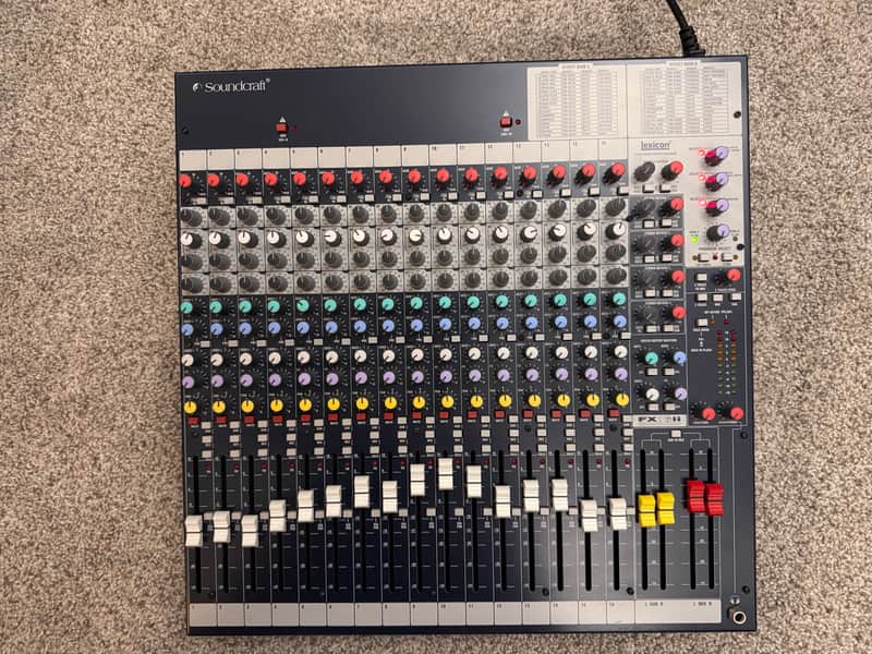 Soundcraft FX16ii 16-Channel Mixer with Lexicon Effects Processor 2010s - Blue image 1