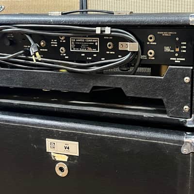 Stellar 1970's Ampeg V4 100 Watt Head & 4X12 Ampeg Cabinet Half Stack, Excellent Condition Serviced and Ready to Rock ! image 5