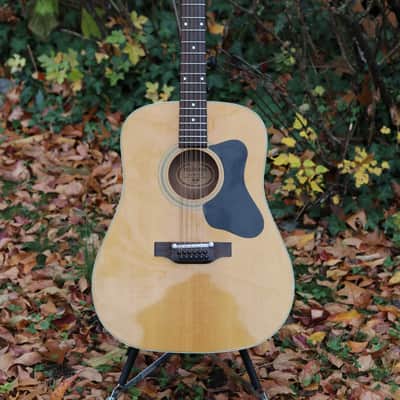 Guild Madeira A-12 acoustic 12 string guitar 1970's - natural image 1