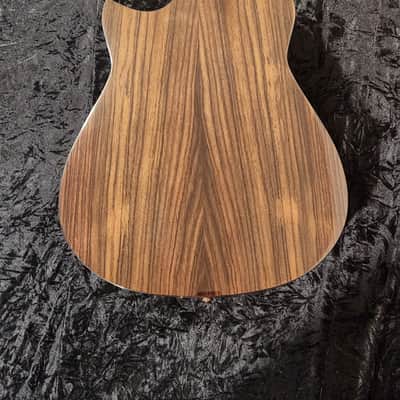 Hozen Guitars Black Label Fan-Fret Modified Dreadnought Spruce, Indian Rosewood w/Anthem image 12