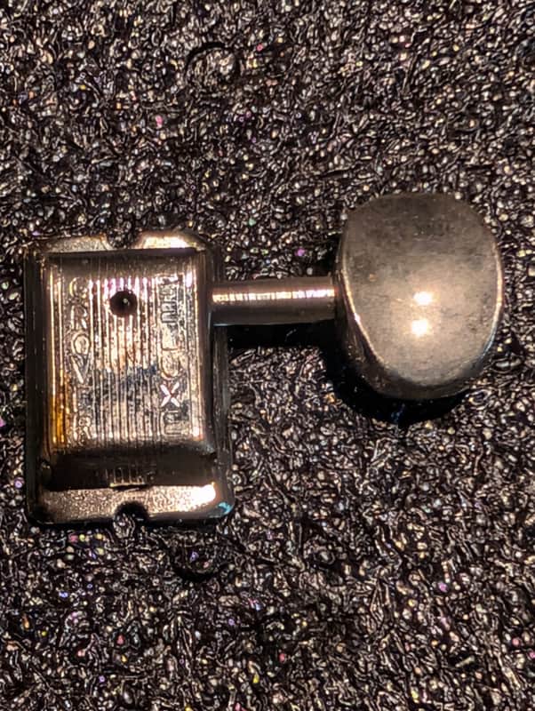 (#T459) Grover Deluxe, Kluson Style Tuner, Fender Style Six in Line, Nickel. image 1