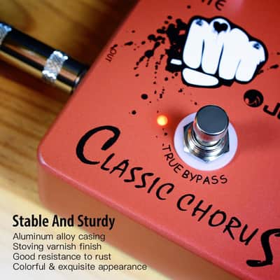 JOYO JF-05 Chorus Pedal Crisp & Transparent Chorus Full Bodied Sounds and Deep-clear Tone for Electric Guitar Effect - True Bypass image 6