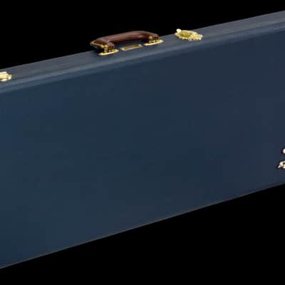Fender Classic Series Wood Guitar Case - Strat/Tele, Navy Blue image 1