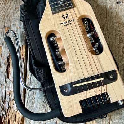 Left Handed Traveler Guitars UltraLight Acoustic w/ Gig Bag and Traveler Guitar Acoustic Headphone Amp - MAPLE - LEFTY - ULL1510 image 2