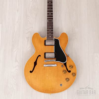 1958 Gibson ES-335 TDN Vintage Semi-Hollow Blonde Thin Top w/ PAFs, Case image 2
