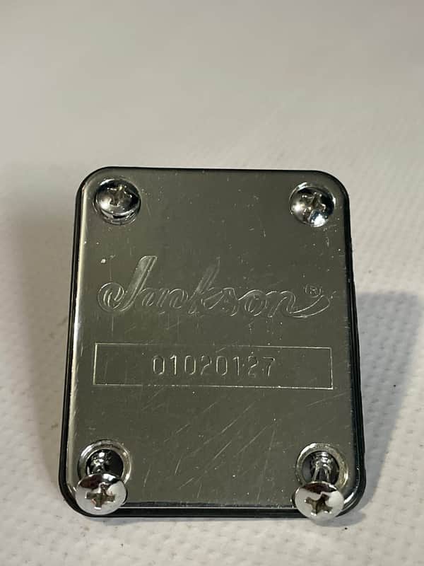 2000's Jackson Warrior WXT & Dinky Guitar Factory Chrome Neckplate & Screws image 1