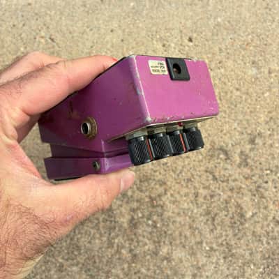 Boss BF-2 Flanger (Black Label) 1980 - 1984 - Purple vintage electric guitar pedal image 10