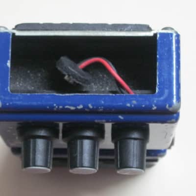 used naturally reliced from player's wear vintage DOD FX35 Octoplus - Octave effect pedal for guitar or bass, ANALOG, mid to late 1980s, USA (MISSING Batery Cover) + extra battery CLIP (NO box / NO paperwork / NO adaptor) image 20