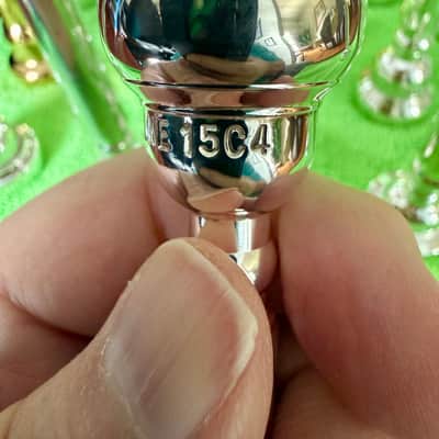 Schilke Trumpet Mouthpiece Size 15C4 1990's - Silver Plated image 1