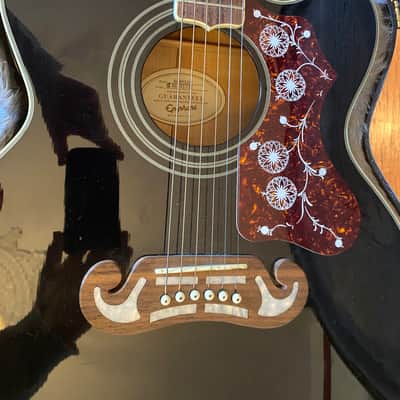 Jumbo Epiphone By Gibson EJ-200CE 1990s -2000s - Black image 5