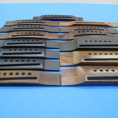 Large Lot of (14) Wide Saddle Acoustic Guitar Bridges image 5