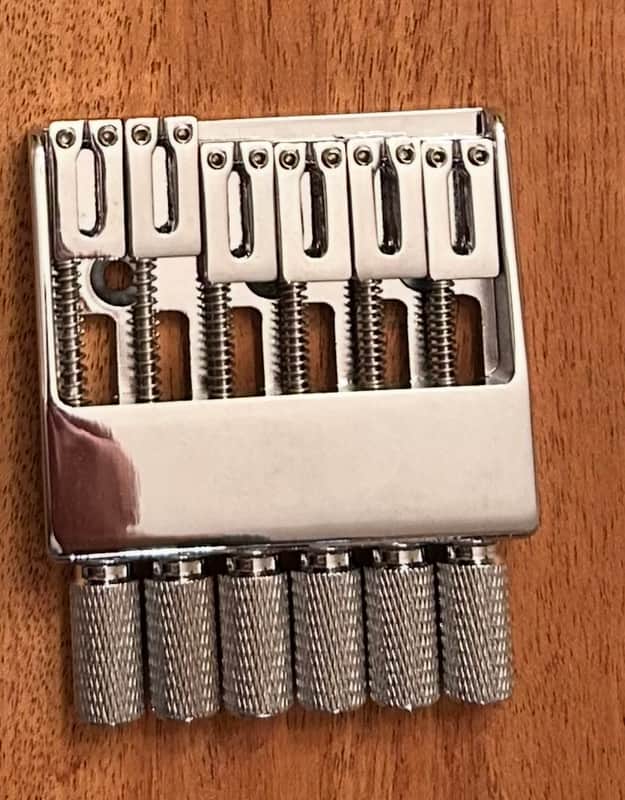 GUYKER Headless Guitar Bridge - Chrome image 1