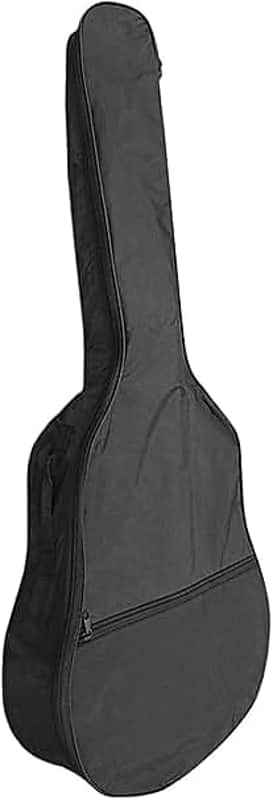 Water-resistant 39 Inch Guitar Bag One Pocket Acoustic Gig Bag Single Adjustable Shoulder Strap Durable Guitar Cover Case Zippered Guitar Storage Bag for Dust-proof Transport Carry Travel, Black image 1