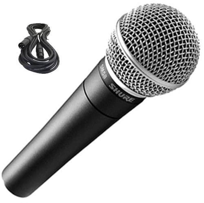 Shure SM58-LC Handheld Dynamic Microphone Mic w/Pouch & Clip Holder & Cable 20FT image 1