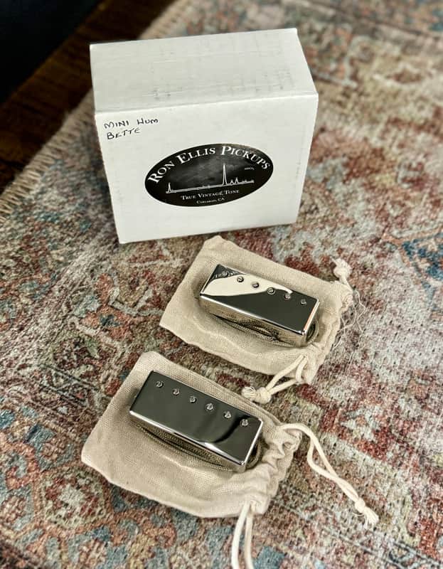 Ron Ellis Bette Mini Humbucker Set 2025 - Nickel, NEW. (Authorized Dealer) image 1