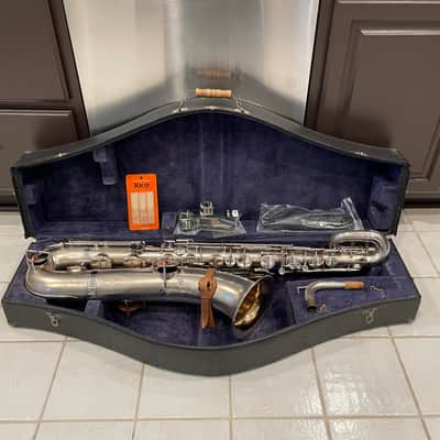 Beautiful 1913 Early Buescher True Tone Baritone Saxophone High Pitch (Serviced and Ready to Play) image 1