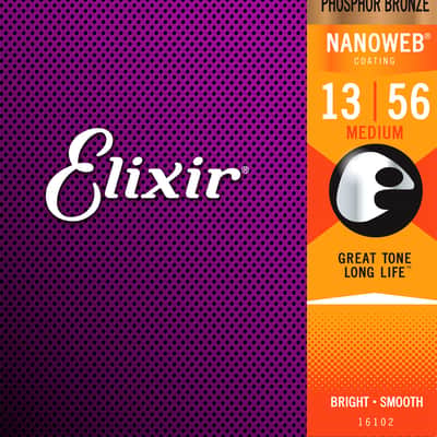16077 Nanoweb 12/56 Light Medium Elixir image 2