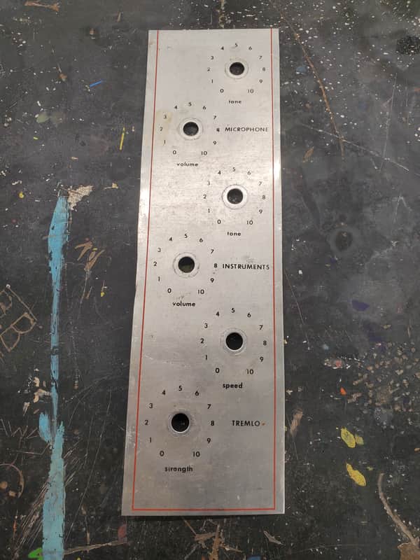 Silvertone Tube Amp Faceplate 1960s image 1