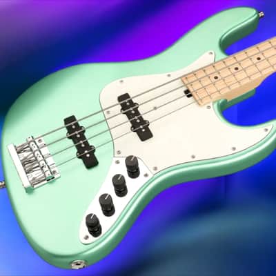 Sadowsky MetroLine 21-Fret Vintage J/J Bass-Swamp Ash Body-4 String-Solid Sage Green Metallic Satin image 1