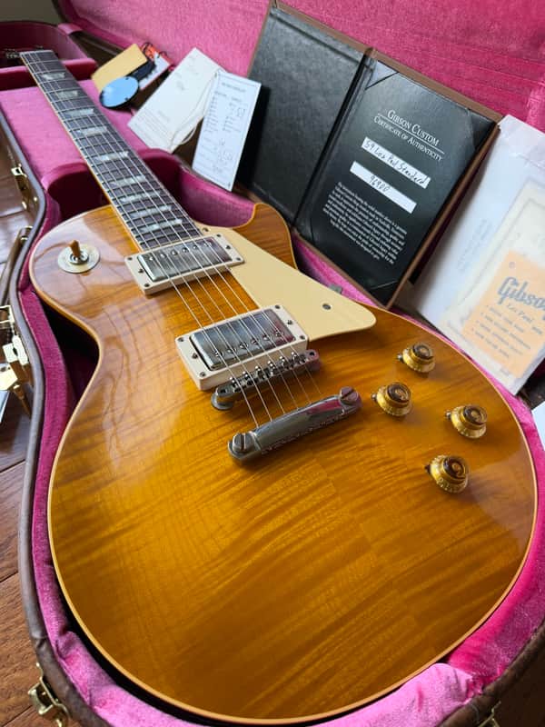2026 Gibson Custom Shop Les Paul Standard ‘59 Reissue R9 VOS - Dirty Lemon Burst image 1
