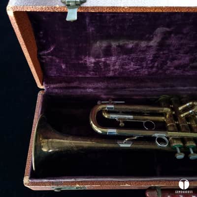 Extra early 40`s F.E Olds Ambassador Los Angeles Hubbard Morgan gamonbrass trumpet image 10