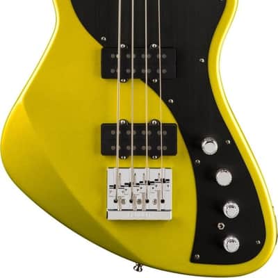 Fender American Ultra II Meteora Bass 4-String Bass Guitar, Maple Fingerboard, Solar Flare image 1