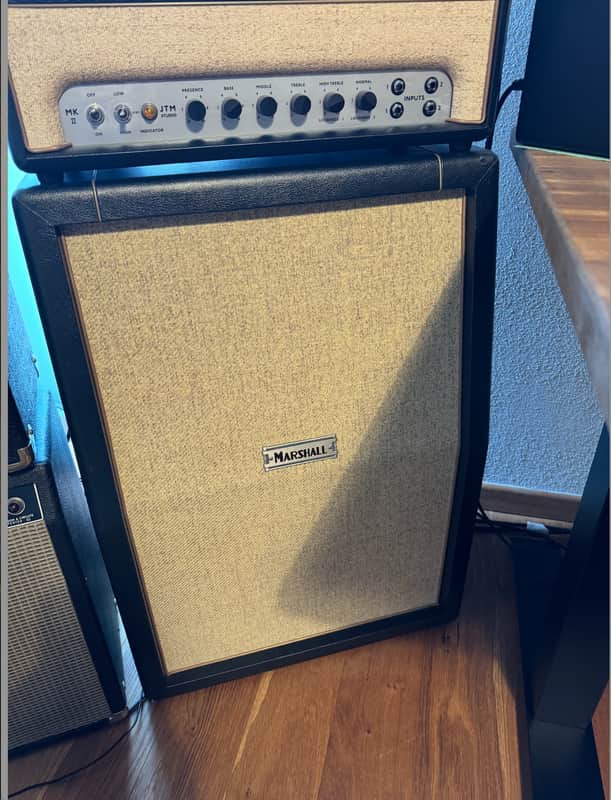 Marshall Studio JTM ST212 130-Watt 2x12" Vertical Guitar Speaker Cabinet 2023 - Present - Black image 1